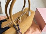 Miu Miu Bowling Bag Smooth Leather With Satin Lining Handheld Or Crossbody - Image 5