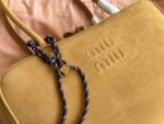 Miu Miu Bowling Bag Smooth Leather With Satin Lining Handheld Or Crossbody - Image 8