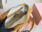 Miu Miu Bowling Bag Smooth Leather With Satin Lining Handheld Or Crossbody - Image 9