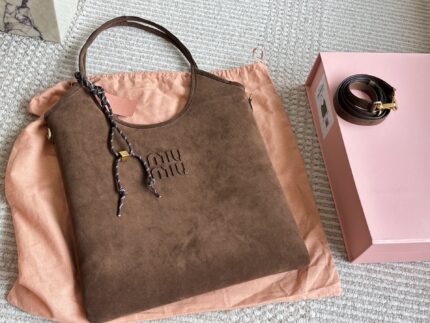 Miu Miu New Tote Bag - Black/Brown - Excellent Silhouette