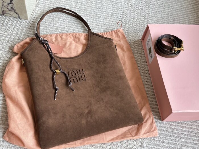 Miu Miu New Tote Bag - Black/Brown - Excellent Silhouette - Image 1