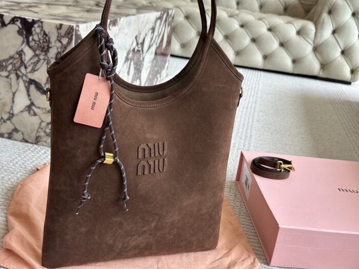 Miu Miu New Tote Bag - Black/Brown - Excellent Silhouette - Image 5
