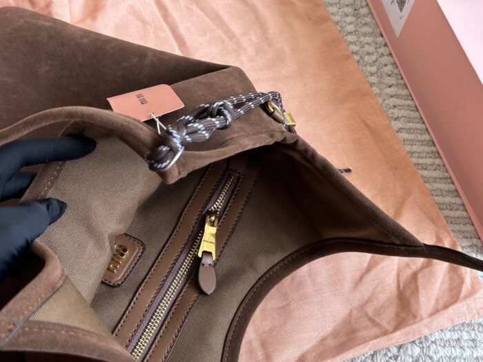Miu Miu New Tote Bag - Black/Brown - Excellent Silhouette - Image 7