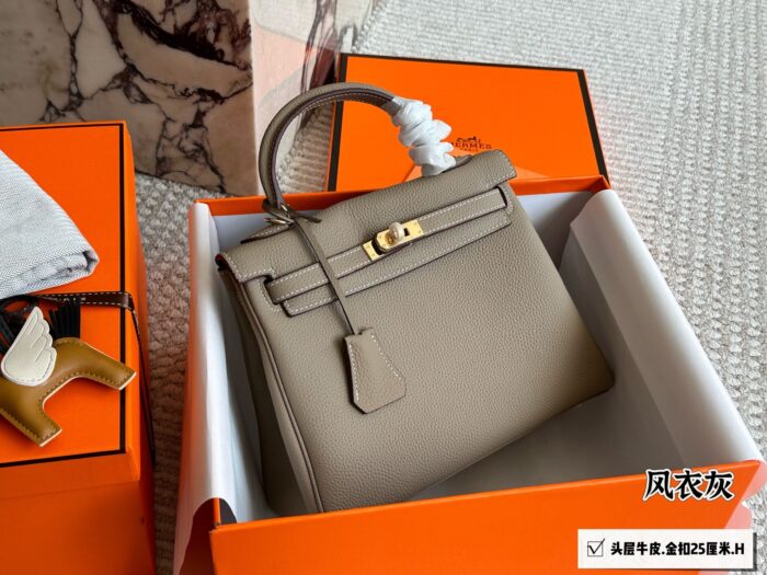 Hermès Kelly 25 Top-Grain Togo Leather Timelessly Versatile, Understated Luxury Fashionable Women'S Handbag - Image 8
