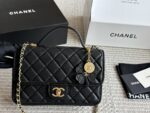 Chanel 25S Series Small Caviar Grain Leather Quilted Bag - Refined And Durable