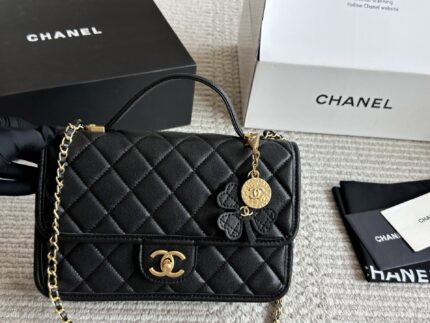 Chanel 25S Series Small Caviar Grain Leather Quilted Bag - Refined And Durable