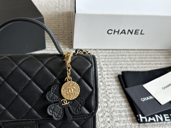 Chanel 25S Series Small Caviar Grain Leather Quilted Bag - Refined And Durable - Image 2