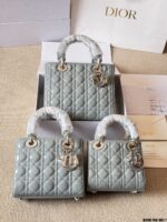 Dior Lady Patent Leather Silver Buckle Adjustable Strap Handbag - Image 2
