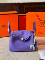 Hermes Lindy26 Full-Grain Leather Casual Lindy Bag - Image 13