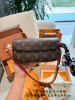 Louis Vuitton Ivy Monogram Canvas Handbag With Detachable Shoulder Strap And Chain - Image 6