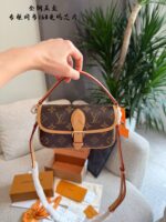 Louis Vuitton Nano Diane Monogram Canvas Bag Retro Elements Versatile Carry Options - Image 9