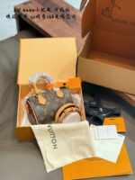 Louis Vuitton Speedy Nano Monogram Mini Cushion Bag Upgraded 163-Code Chip Adjustable Shoulder Strap For Crossbody Or Shoulder Carry