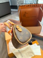 Louis Vuitton Speedy Nano Monogram Mini Cushion Bag Upgraded 163-Code Chip Adjustable Shoulder Strap For Crossbody Or Shoulder Carry - Image 3