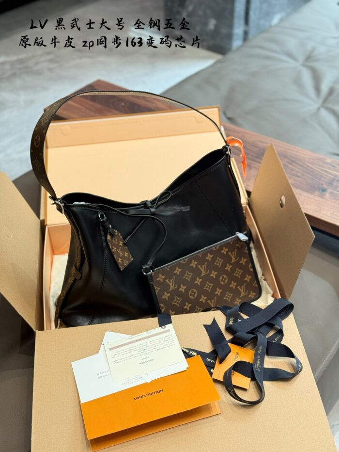 Louis Vuitton All Dark Carryall Original Calfskin Monogram Shoulder Strap Large Capacity Bag - Image 1