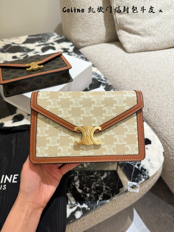 Celine Arc De Triomphe Envelope Chain Bag - Exquisitely Compact With Multiple Colour Options - Image 5