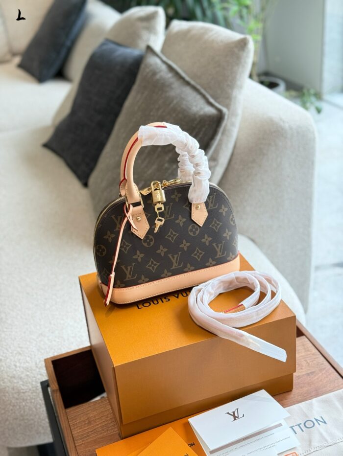 Louis Vuitton Alma Bb Monogram Shell Bag Classic And Practical Authentic High Quality - Image 2