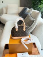 Louis Vuitton Alma Bb Monogram Shell Bag Classic And Practical Authentic High Quality - Image 4
