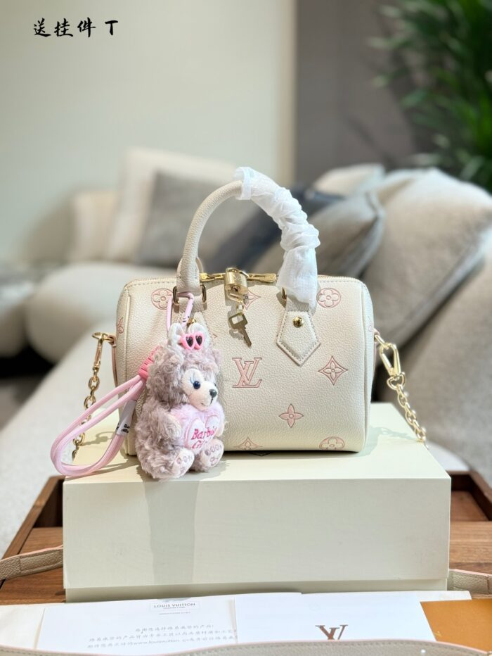 Louis Vuitton May New Release: Light Cream Strawberry Speedy 20 Handbag/Shoulder Bag/Crossbody Bag - Limited Edition - Image 1