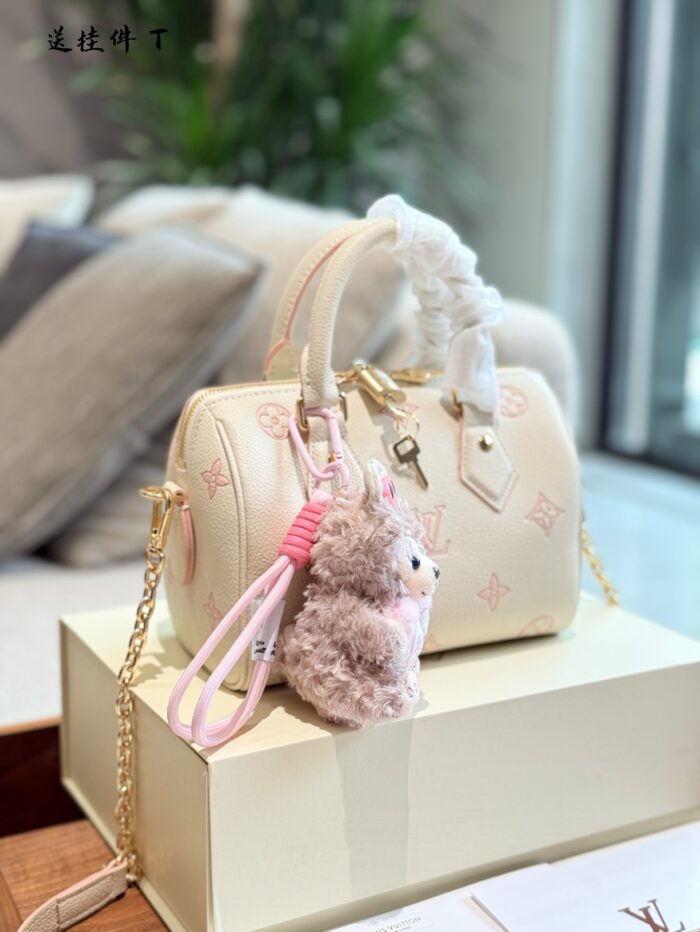 Louis Vuitton May New Release: Light Cream Strawberry Speedy 20 Handbag/Shoulder Bag/Crossbody Bag - Limited Edition - Image 2