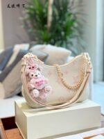 Louis Vuitton May New Release: Creamy Strawberry Croissant Bag Creamy White With Strawberry Sauce Multiple Carrying Styles For Youthful Charm - Image 2