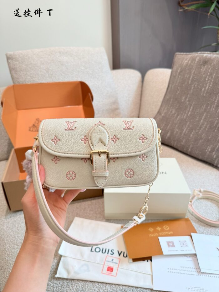 Louis Vuitton Nano Diane Strawberry Cream Mini Bag Fresh And Adorable Carry By Hand, Shoulder Or Crossbody - Image 1