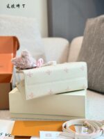 Louis Vuitton Onthego Collection May New Release: Cream Strawberry Tote Bag Classic Silhouette With Integrated Charm Carry By Hand, Shoulder Or Crossbody - Image 6
