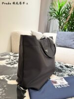 Prada Polka Dot Tote Bag - Oxford Cloth Single-Shoulder Commuter With Large Capacity - Image 2
