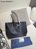 Prada Polka Dot Tote Bag - Oxford Cloth Single-Shoulder Commuter With Large Capacity - Image 9