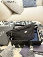Prada Re-Nylon Waterproof Casual Waist Bag/Chest Bag Unisex Style Hands-Free, Stylish & Portable - Image 2
