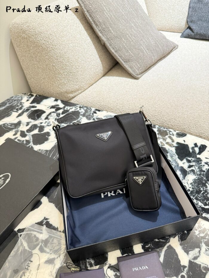 Prada Men'S Recycled Nylon Three-In-One Bag Versatile And Long-Lasting - Image 1