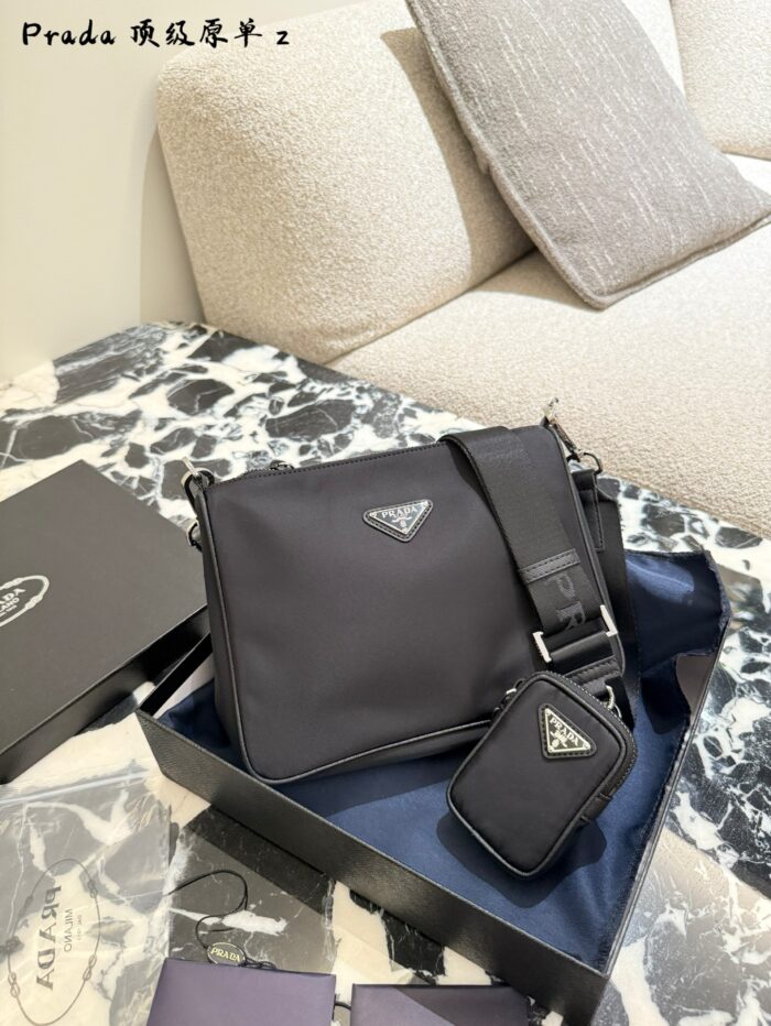 Prada Men'S Recycled Nylon Three-In-One Bag Versatile And Long-Lasting - Image 2