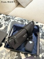 Prada Men'S Recycled Nylon Three-In-One Bag Versatile And Long-Lasting - Image 4