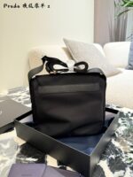 Prada Black Parachute Messenger Bag Essential For Autumn/Winter Outings Comfortable To Carry - Image 6