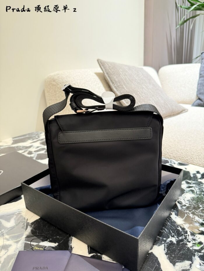 Prada Black Parachute Messenger Bag Essential For Autumn/Winter Outings Comfortable To Carry - Image 6