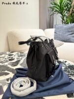 Prada Parachute Camel Shoulder Bag In Deep Sea Blue – Lightweight With Generous Capacity - Image 5