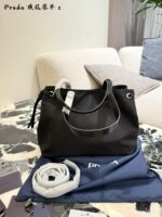 Prada Parachute Camel Shoulder Bag In Deep Sea Blue – Lightweight With Generous Capacity - Image 6