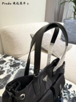 Prada Parachute Camel Shoulder Bag In Deep Sea Blue – Lightweight With Generous Capacity - Image 7