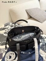 Prada Parachute Camel Shoulder Bag In Deep Sea Blue – Lightweight With Generous Capacity - Image 9