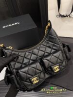 Chanel Hobo Underarm Bag Lambskin With Four Pockets Retro Chic - Image 5