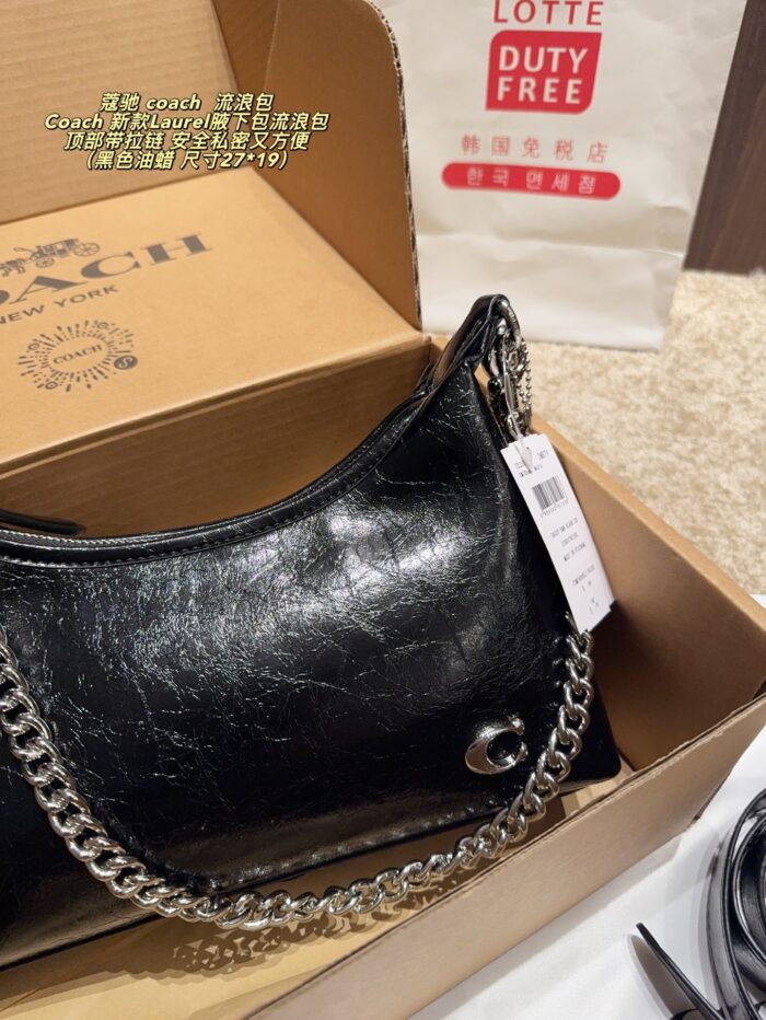 Coach Laurel Underarm Bag Top Zip Closure Dual Shoulder Straps Multiple Carrying Options Commute Or Casual Wear - Image 7
