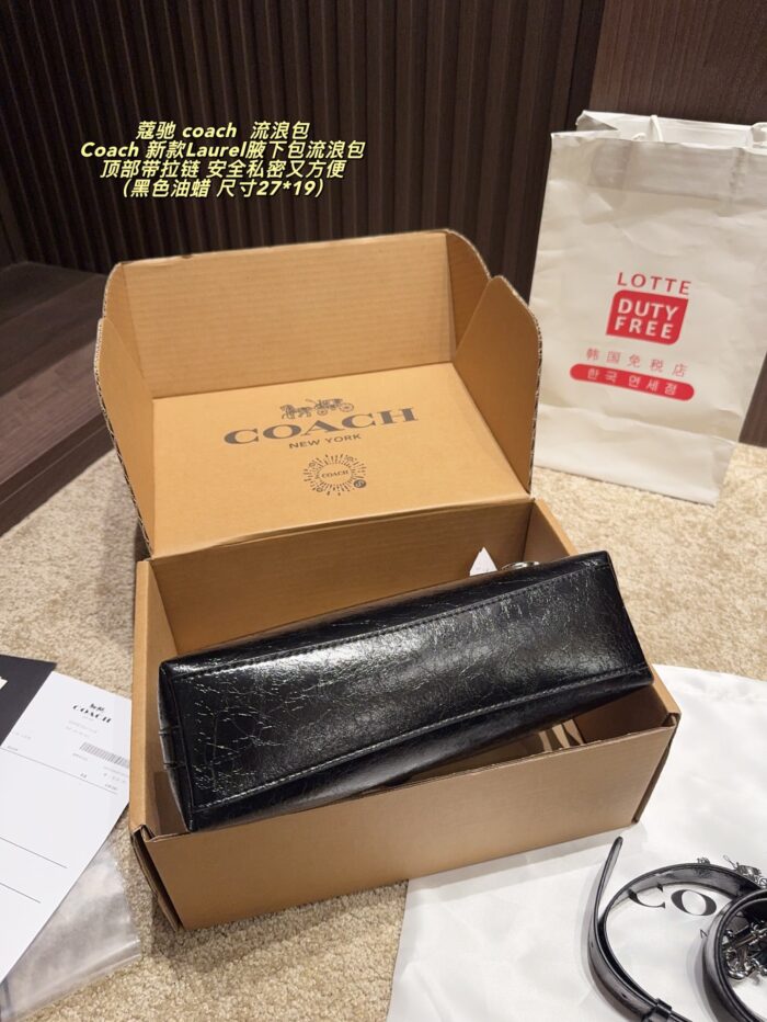Coach Laurel Underarm Bag Top Zip Closure Dual Shoulder Straps Multiple Carrying Options Commute Or Casual Wear - Image 8