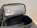 Chanel Box-Shaped Makeup Pouch With Plump Handles And Mirror - Exquisitely Crafted - Image 9