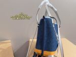 Coach Tote Bag Deep Blue With Orange Accents Luxurious And Elegant Versatile For Multiple Occasions - Image 6