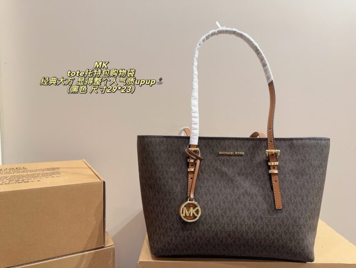 Michael Kors New Arrival Tote Shopping Bag Genuine Pvc Material, Classic And Elegant - Image 10