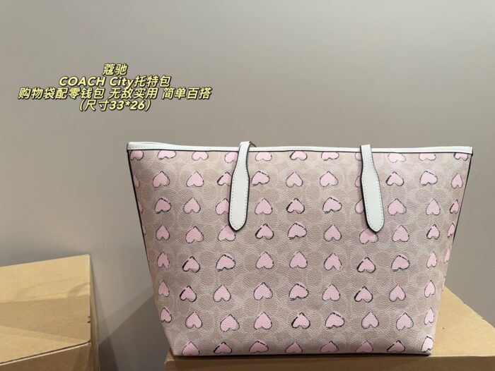Coach City Tote Bag With Coin Purse Practical And Versatile Stylish For Everyday Outings - Image 2
