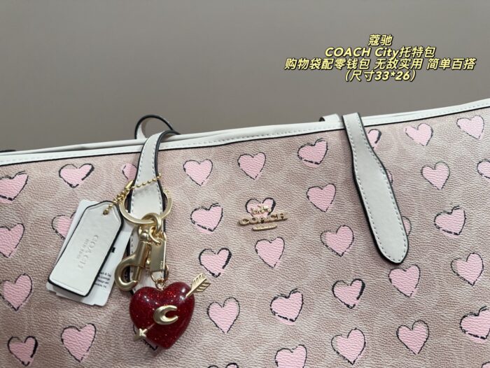 Coach City Tote Bag With Coin Purse Practical And Versatile Stylish For Everyday Outings - Image 5