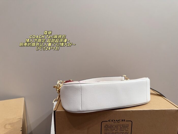 Coach Teri Mahjong Bag Valentine'S Limited Edition Sweet Romantic Heart Print Bag - Image 6