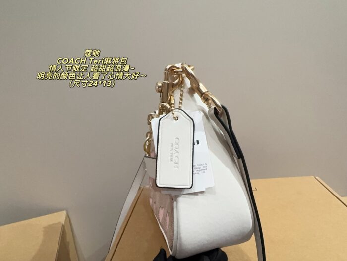 Coach Teri Mahjong Bag Valentine'S Limited Edition Sweet Romantic Heart Print Bag - Image 8
