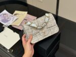 Chanel Cf Mini Chunky Chain Bag In Tweed Grey With Dual Straps (Handheld/Crossbody) - Image 6