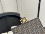 Fendi Baguette Shoulder/Crossbody Bag Effortlessly Street Style Ff Pattern Metal Buckle - Image 5